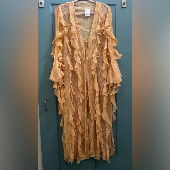 Free People Jackets & Blazers - M033 // NWT // Free People Ruffle Duster // XS/S // MSRP $228